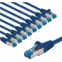 Goobay CAT 6A patch-kaabel S/FTP PiMF 5 m sinine 10 tk komplekt - vaskjuht CU (67536)