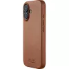 Mujjo Full Leather Case MagSafe ümbris iPhone 17-le pruun