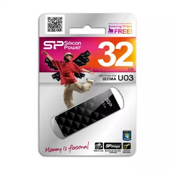 Silicon Power Ultima U03 USB-mälupulk 32 GB USB Type-A 2.0 Must