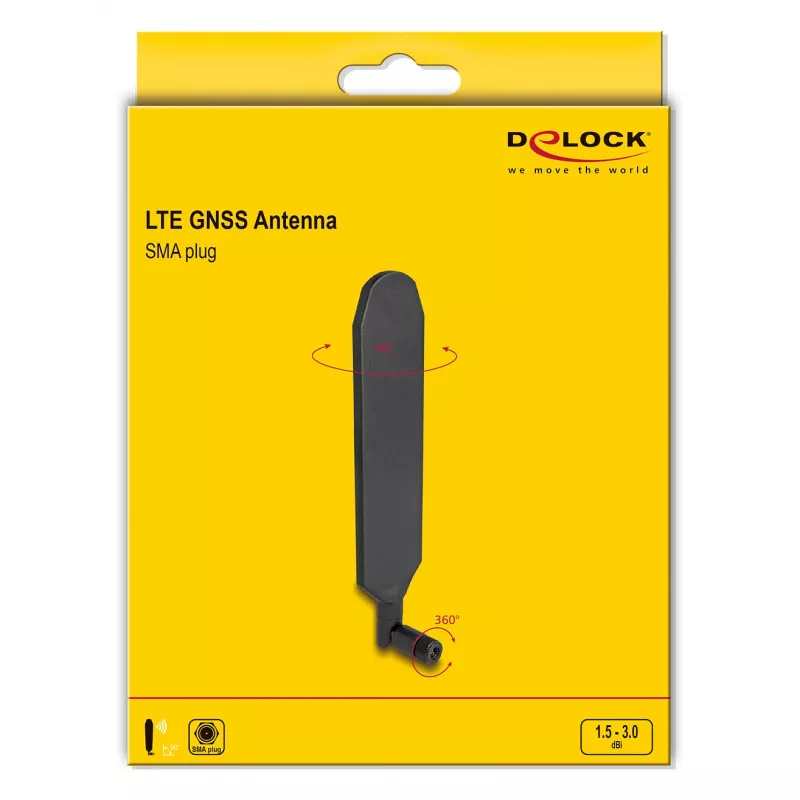 Mitmesuunaline antenn DeLOCK 90103 3 dBi SMA-pistik