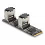 DeLOCK muundur M.2 2280 Key B+M isane 8 × SATA-le