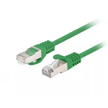 Patch Cord LANBERG PCF6-20CC-0025-G RJ45 Cat.6 U/UTP 0,25 m roheline, CCA 26 AWG, 250 MHz