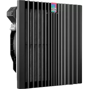 Ventilaatorikomplekt Rittal SK 3243.718 — sisseehitatud vahelduvvooluventilaator, õhuvool 540 m³/h, plastkorpus, must