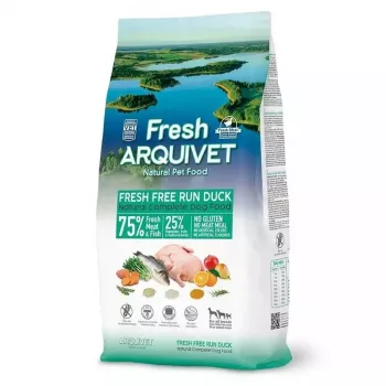 Pooleldi niiske koeratoit ARQUIVET Fresh Duck merekaladega 10 kg — 27% valku, 17% rasva