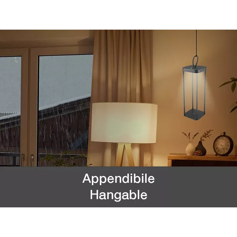 Laetav latern Beper P207ILI100 — must, kaasaskantav LED-valgustus