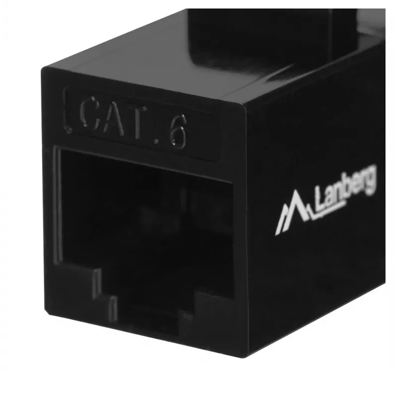 Keystone-moodul LANBERG KSU6-3000 — Cat6 U/UTP RJ-45 emane RJ-45 emasele, lame konstruktsioon, must