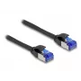 DeLOCK RJ45 Cat.6A S/FTP õhuke võrgukaabel 1m Must