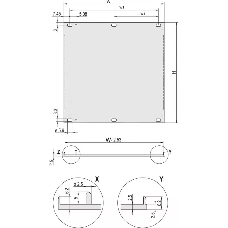 Schroff Front Panel HF 4HE 42TE (20848269)