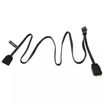 Phanteks PH-CB-DRGB3P_MB - 3-pin - 2 x Molex (3-pin) - sirge - sirge - Must - Emaplaat (PH-CB-DRGB3P_MB)