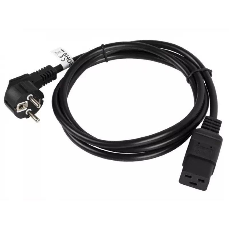 Toitekaabel CEE 7/7 - IEC 320 C19 16A VDE 1,8M must
