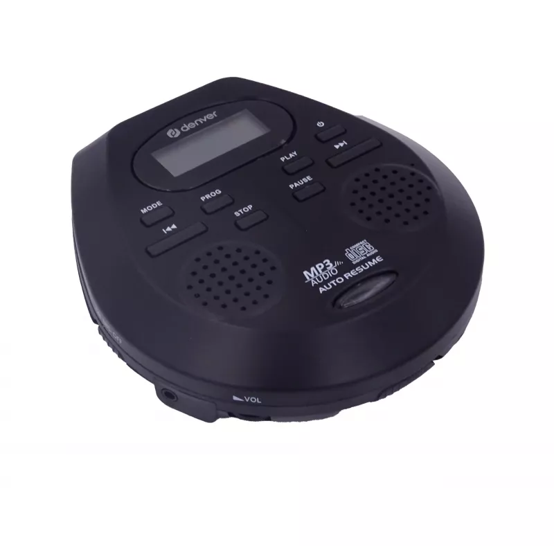 Kaasaskantav CD-mängija Denver DMP-395B must MP3-esitus LCD-ekraan