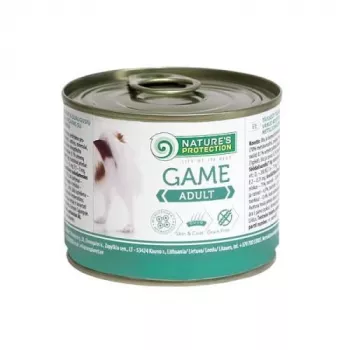 Märg koeratoit nature’s protection Adult Game 200 g kott — hirveliha, kanavaba, täiskasvanud koertele, 200 g