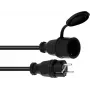 Pikenduskaabel PSSO 30245754 3x2,5 mm 5 m Must