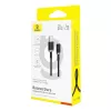 Baseus Dura USB tüüp A kuni tüüp C 60 W kiirlaadimiskaabel 2 m Must, Kuldne