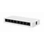 Haldamata kommutaator GEMBIRD NSW-G8-01 — 8× Gigabit Ethernet (10/100/1000), valge, DC 5V