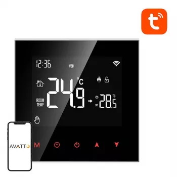 Nutitermostaat Avatto ZWT100 Zigbee 3A Tuya — termostaadi kontroller Zigbee-ühenduvusega, 3A väljund