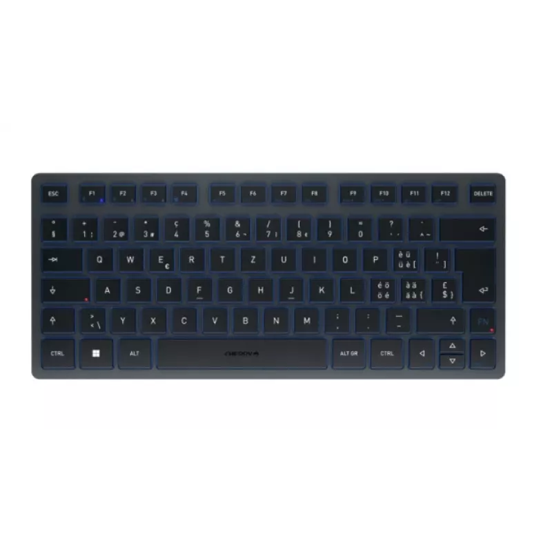 Bluetooth-klaviatuur CHERRY KW 7100 MINI BT QWERTZ Swiss sinine juhtmevaba