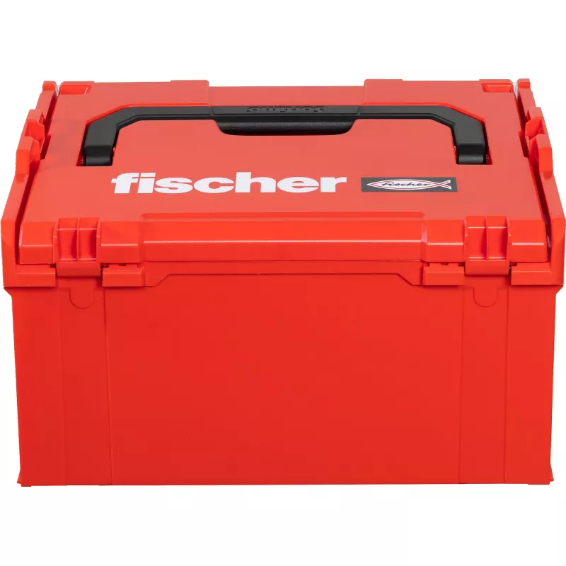 Tööriistakast FISCHER L-BOXX FLB 238 tühi, punane/must, modulaarne hoiukohver