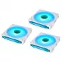 Lian Li UNI FAN SL-INF 140 ARGB Reverse Blade PWM korpuse ventilaatorid – valge, 3 tk komplekt