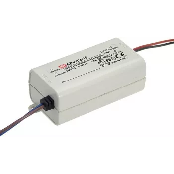 MEAN WELL APV-12-12 - 12W - 90 - 264V - 47 - 63 Hz - 30 ms - 1145,7h - Valge (APV-12-12)
