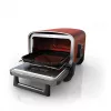 Ninja OO101EU välisgrill/barbeküü Elektriline + Söegrill Must, Punane, Hõbedane 2400 W