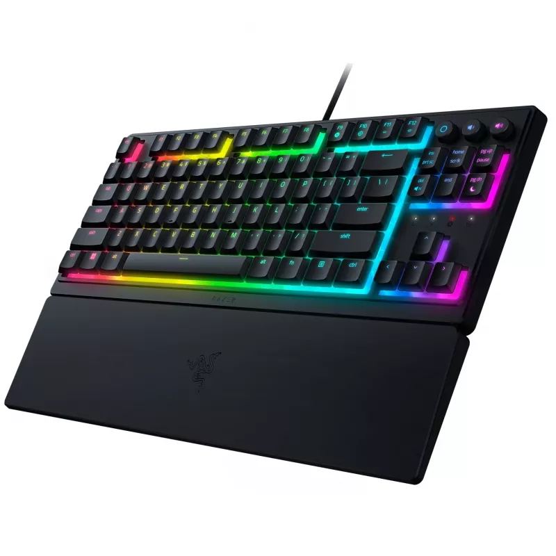 Razer Ornata V3 Tenkeyless klaviatuur mängimiseks, USB, QWERTZ, saksa, must