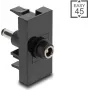 DeLOCK Easy 45 pistikupesa Must Emane Isane Sirge