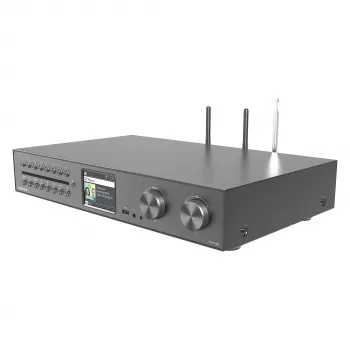 Telestar 5700550 raadio Internet Digital Must, Metallik