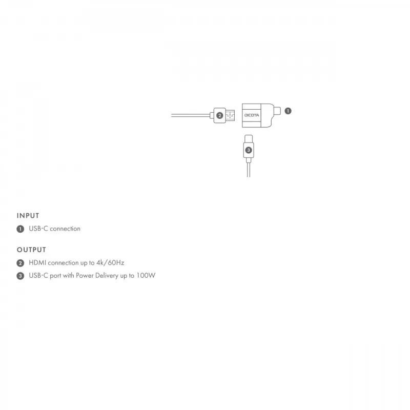 USB-C-HDMI-adapter 4K 100W PD