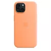 Apple iPhone 15 silikoonümbris MagSafe'iga – oranž sorbett