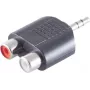 Adapter 3,5 mm pistik 2x RCA emasse ShiverPeaks BS57090
