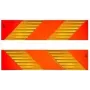 Helkiv hoiatusmärk IWH 97609, ristkülikukujuline 565×130 mm, vastav ECE 70.01
