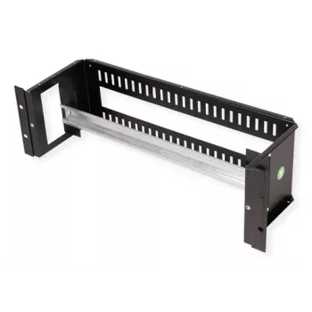 Rack rail carrier ROLINE 26.21.0267, 3 HE, dimensions 133 x 482 x 123 mm (H x B x T), Must