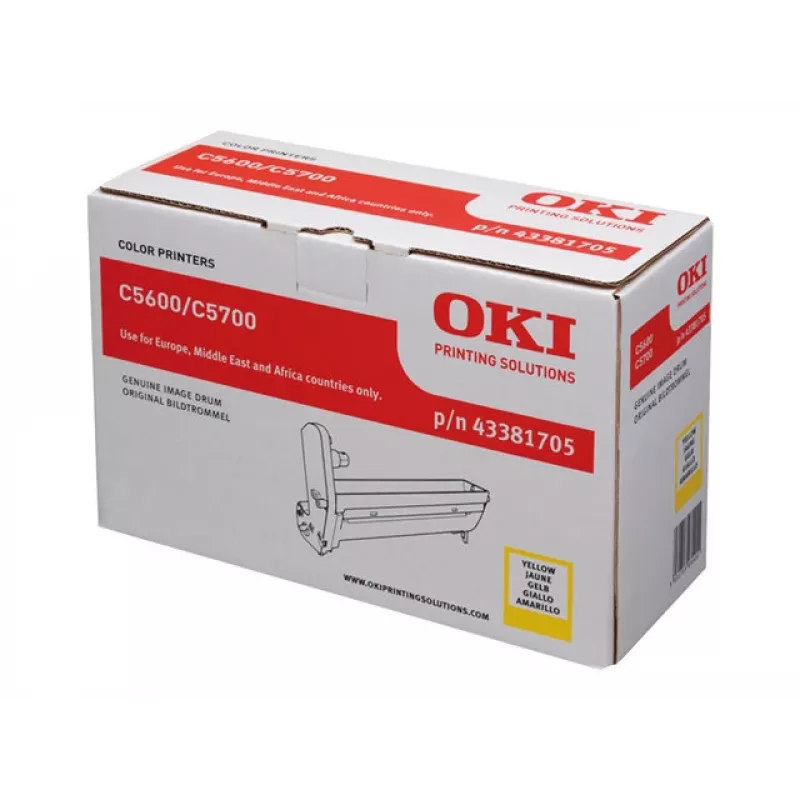 OKI pilditrummel 20000 lehekülge kollane C5600 C5700 jaoks