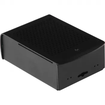 JOY-IT RPI CASE ALU06 - Korpus Raspberry Pi 4-le, Alu, must (RB-ALUCASEP4+06)