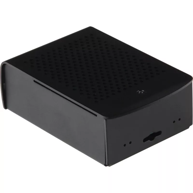 JOY-IT RPI CASE ALU06 - Korpus Raspberry Pi 4-le, Alu, must (RB-ALUCASEP4+06)
