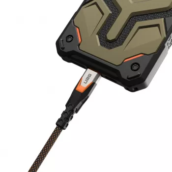 USB C - USB C kaabel C2G 9B4415114097 USB 3.2 Gen 2x2 0,75 m — must/oranž