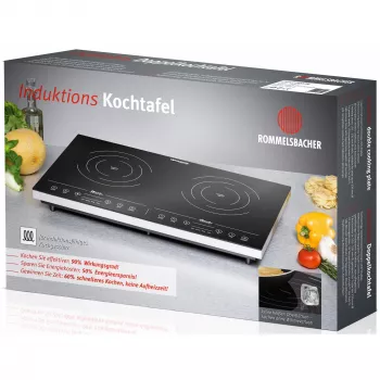 Induktsioonpliit Rommelsbacher CT 3410/IN, 2 tsooni, puutetundlik juhtimine