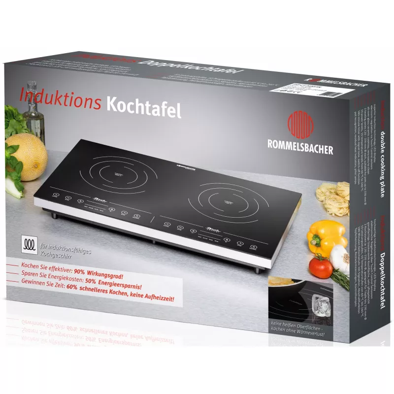 Induktsioonpliit Rommelsbacher CT 3410/IN, 2 tsooni, puutetundlik juhtimine