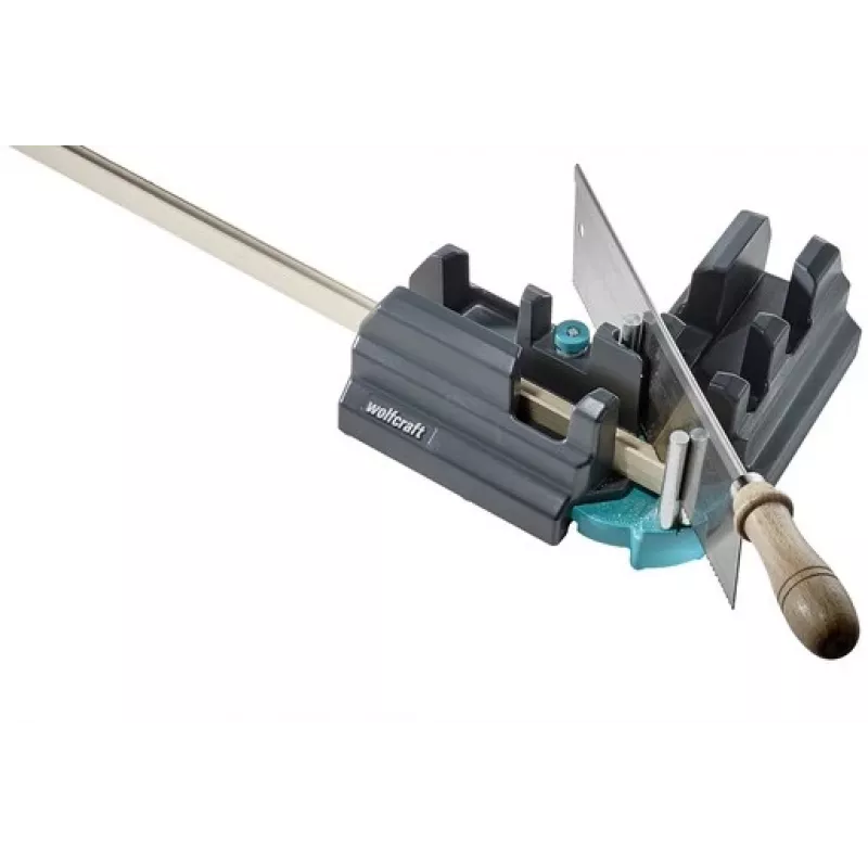 Kalde- ja järkamisraam Wolfcraft 6948200 — järkamisjuhik, 85–180° mõõteulatus, kuni 3 cm paksuste laudade jaoks, must