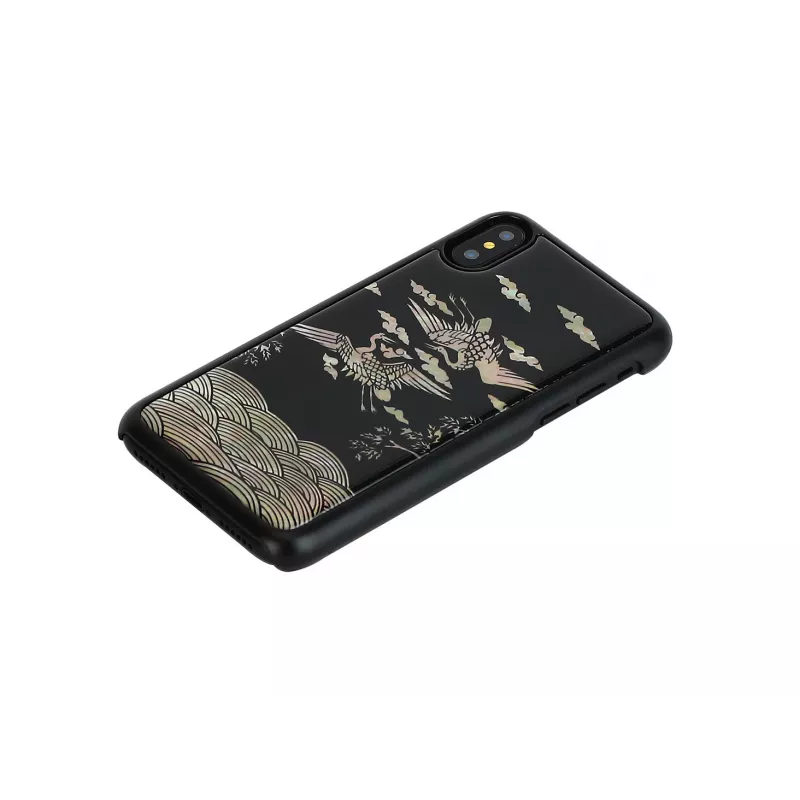 Nutitelefoni ümbris iKins iPhone XS / XS Max jaoks — Crane Must kaitsekest