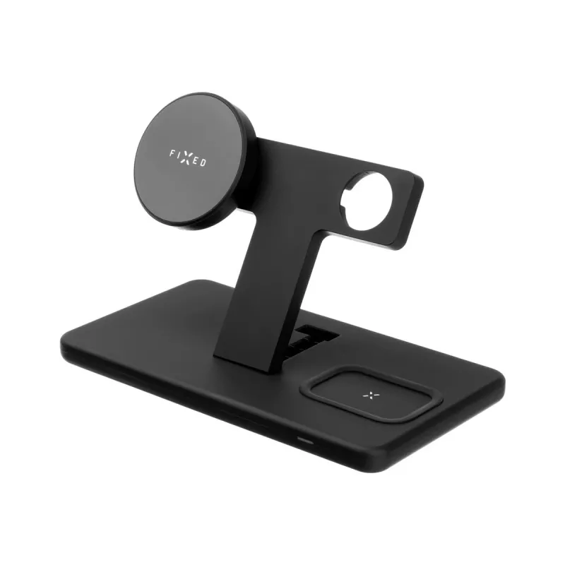 Fixed | MagPowerstation 3-in-1 traadita laadimisalus MagSafe kinnitusega | FIXMPOS-BK | Must