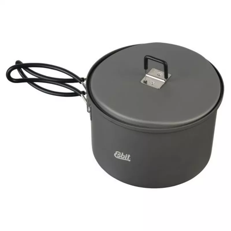 Pot ESBIT Cookset piiritusepõletiga, Alumiinium 1,5 L, Ø15,4 cm, K115 mm, Must
