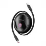 USB-C laadimiskaabel Baseus P10364500113-Z2, 100W, must, USB-C USB-C-le