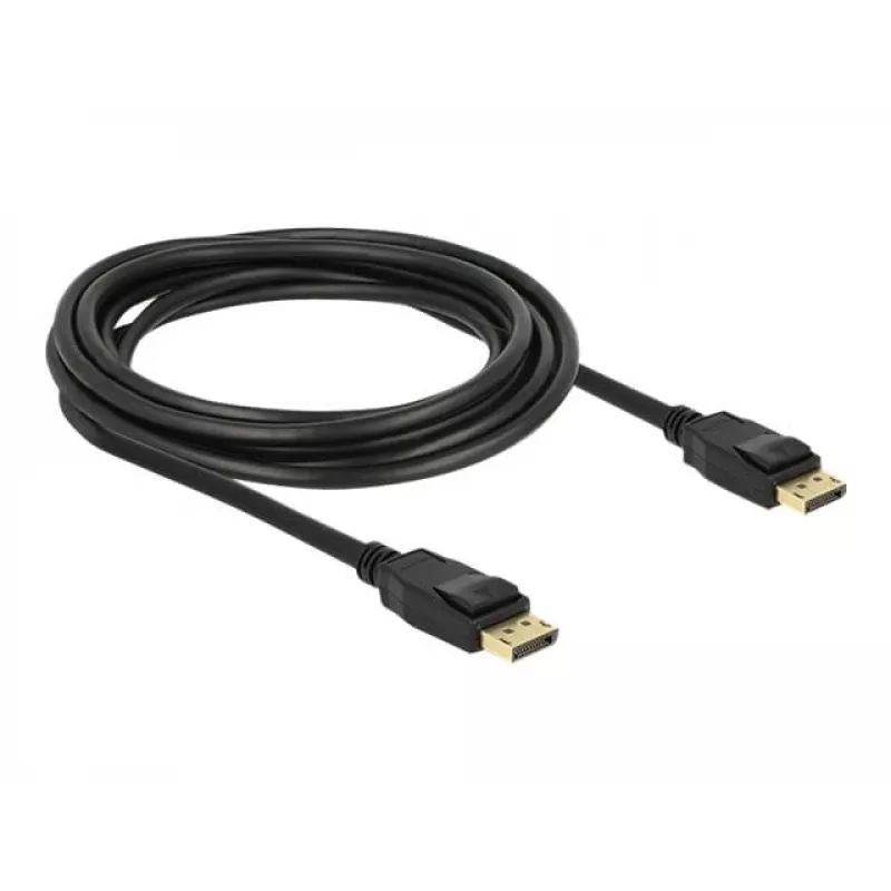 Delock - DisplayPorti kaabel - DisplayPort (M) DisplayPorti (M) - 3 m - riiviga - must
