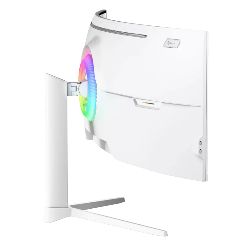 Kumer monitor Arozzi Nova 49 tolli (124,5 cm) Dual QHD 5120×1440 LED VA, 32:9, 4 ms, USB-jaotur, kõlarid, valge