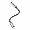 Heliadapter Vention Lightning 3,5 mm BMBHA, juhtmega Lightning-3,5 mm adapter 0,1 m kaabliga, hall