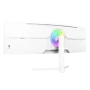 Kumer monitor Arozzi Nova 49 tolli (124,5 cm) Dual QHD 5120×1440 LED VA, 32:9, 4 ms, USB-jaotur, kõlarid, valge