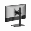 Monitor desk stand GEMBIRD MS-D1ST-03 full motion for 17–32 inch screens, steel, Must, VESA 75x75–100x100, 9 kg