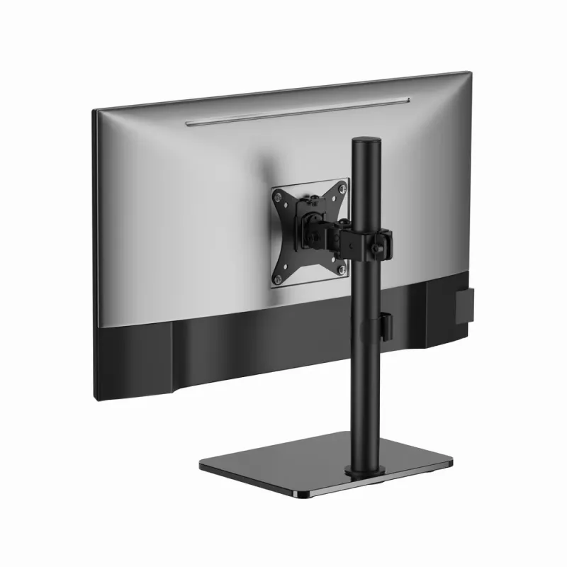 Monitor desk stand GEMBIRD MS-D1ST-03 full motion for 17–32 inch screens, steel, Must, VESA 75x75–100x100, 9 kg